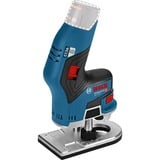 Bosch Professional Akku-Kantenfräse GKF 12V-8 Professional solo, 12Volt, Oberfräse blau/schwarz, ohne Akku und Ladegerät, in L-BOXX