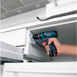 Bosch Professional Akku-Schlagbohrschrauber GSB 12V-15 Professional, 12 Volt, Schlagbohrmaschine blau/schwarz, 2x Li-Ionen Akku 2,0Ah