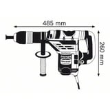 Bosch Professional Bohrhammer GBH 5-40 DCE Professional blau, 1.150 Watt, Koffer