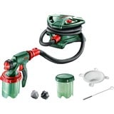 Bosch Professional Farbsprühsystem PFS 5000 E, Sprühpistole grün/schwarz, 1.200 Watt, Düse für Lackfarben + Düse für Wandfarbe
