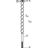 Bosch Professional PRO Hammerbohrer SDS-max-7, Ø 15mm Arbeitslänge 200mm