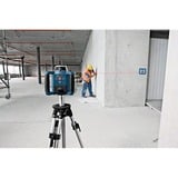 Bosch Professional Rotationslaser GRL 300 HV Professional blau, rote Laserlinie und Lotpunkt, mit Halterung, Baustativ, Laser-Empfänger, im Koffer