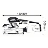 Bosch Professional Schwingschleifer GSS 280 AVE Professional blau, Karton, 350 Watt