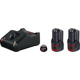 Bosch Starter-Set 12V (2x GBA 12V 2.0Ah + GAL 12V-40 Professional) schwarz, 2x Akku + Ladegerät