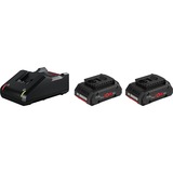 Bosch Starter-Set 2x ProCORE 18V 4,0Ah + GAL 18V-40 Professional schwarz, 2x Akku + Ladegerät
