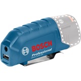 Bosch USB-Ladeadapter GAA 12V-21 Professional, Ladegerät blau, für 10,8 / 12 Volt Akkus, 1x USB, 1x DC