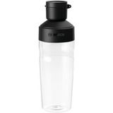 Bosch Vakuum-2Go-Flasche, Trinkflasche transparent/schwarz, 500ml