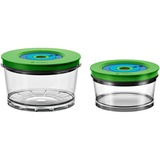 Bosch Vakuum-Frischhaltedosen Set, 2-teilig, Behälter transparent/grün