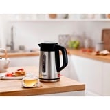 Bosch Wasserkocher DesignLine TWK4P440 edelstahl/schwarz, 1,7 Liter