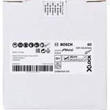 Bosch X-LOCK Fiberscheibe R444 Expert for Metal, 125mm, Schleifscheibe Ø 125mm, K 80