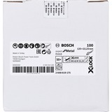 Bosch X-LOCK Fiberschleifscheibe R444 Expert for Metal, Ø 125mm, K100 Bohrung 22,23mm