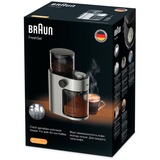 Braun Kaffeemühle FreshSet KG 7070 edelstahl/schwarz, 110 Watt