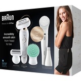 Braun Silk-épil 9 Flex 9300 Beauty Set, Epiliergerät weiß/gold