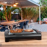 Clatronic Barbeque-Tischgrill BQ 2977, Elektrogrill schwarz, 2.000 Watt