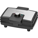 Clatronic WA 3606, Waffeleisen schwarz/edelstahl