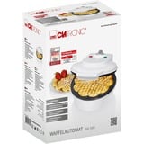 Clatronic Waffelautomat WA 3491, Waffeleisen weiß, 1.200 Watt