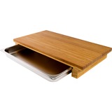 Cleenbo Schneidebrett big bloc GN Bambus holz, mit Edelstahlwanne GN 1/1
