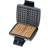 Cloer Brüsseler Waffeleisen 1445 silber/schwarz, 930 Watt