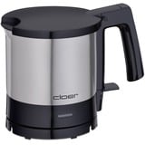 Cloer Wasserkocher 4720 edelstahl/schwarz, 1,0 Liter