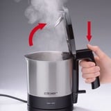 Cloer Wasserkocher 4720 edelstahl/schwarz, 1,0 Liter