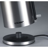 Cloer Wasserkocher 4909 edelstahl/schwarz, 1,2 Liter