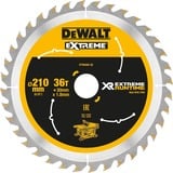 DEWALT Kreissägeblatt XR EXTREME RUNTIME DT99566, Ø 210mm, 36Z Bohrung 30mm, für Akku-Tischsägen