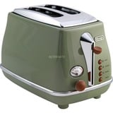 DeLonghi Icona Vintage CTOV 2103.GR, Toaster grün