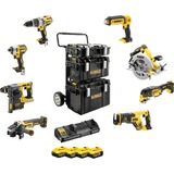 DeWALT Akkuschrauber-Set DCK853P4, 18Volt, Werkzeug-Set gelb/schwarz, 8 Akku-Geräte im Kombo-Pack, 4x Li-Ionen Akku, mit Trolley