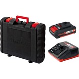 EINHELL Akku-Bohrschrauber TE-CD 18/2 Li Kit rot/schwarz, 2x Li-Ionen Akku 1,5Ah, Koffer