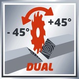 EINHELL Zug-Kapp-und Gehrungssäge TE-SM 2534 Dual rot/schwarz, 1.800 Watt