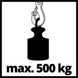 Einhell Seilhebezug TC-EH 500, Seilwinde rot, 800 Watt