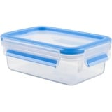 Emsa CLIP & CLOSE Frischhaltedose transparent/blau, 0,55 Liter, Klassikformat