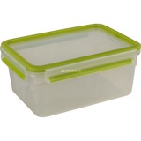 Emsa CLIP & GO Lunchbox XL, Lunch-Box grün/transparent, mit Einsätzen