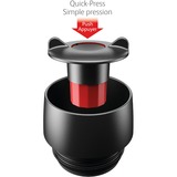 Emsa Thermobecher Travel Mug Easy Twist grau/edelstahl