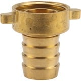 GARDENA Messing-Schlauchverschraubung 26,5mm (G 3/4"), Schlauchstück für 19mm (3/4“)-Schläuche