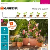 GARDENA Micro-Drip-System Erweiterungsset Pflanztöpfe, 16-teilig, Erweiterungsmodul für 5 Pflanztöpfe