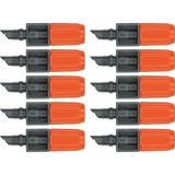 GARDENA Regulierbarer Endtropfer grau/orange, 10 Stück