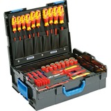 GEDORE VDE Werkzeugsortiment Hybrid, 53-teilig, Werkzeug-Set rot/gelb, in L-BOXX 136