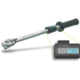 Hazet Drehmoment- Schlüssel 5122-2CLT, 1/2", Drehmomentschlüssel silber/schwarz, inkl. Aufsteck-Knarre
