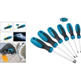 Hazet Schraubendreher-Satz TORX 810T/6 blau/schwarz, Rutschfester HAZET-3-Komponenten-Griff