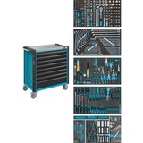Hazet Werkstattwagen Assistent 179NXL-8/321, Werkzeugwagen blau/schwarz, Ordnungssystem 4/3+, inkl. 321 Werkzeuge