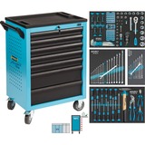 Hazet Werkzeugwagen Assistent 178N-7/147 blau/schwarz, Ordnungssystem 3/3, inkl. 147 Werkzeuge