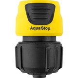 Kärcher Universal-Schlauchkupplung Plus mit Aqua Stop, Schlauchstück gelb/schwarz, 13mm (1/2") - 19mm (3/4")