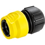 Kärcher Universal-Schlauchkupplung mit Aqua Stop, Schlauchstück gelb/schwarz, 13mm (1/2") - 19mm (3/4")