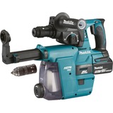 Makita Akku-Kombihammer DHR243RTJW, 18Volt, Bohrhammer blau/schwarz, 2x Li-Ion-Akku 5,0 Ah, Staubabsaugung DX07, in MAKPAC Gr.4