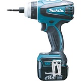 Makita Akku-Quadroschrauber DTP131RMJ, 14,4Volt, Schlagbohrschrauber blau/schwarz, 2x Li-Ion Akku 4,0Ah, MAKPAC Gr.2