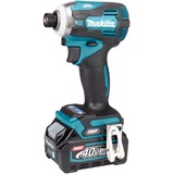 Makita Akku-Schlagschrauber TD001GD201 XGT, 40Volt blau/schwarz, 2x Li-Ion XGT Akku 2,5Ah, in MAKPAC Gr.2