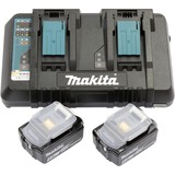 Makita Power Source Kit 18V 5Ah, Set schwarz, 2x Akku BL1850B, 1x Ladegerät DC18RD