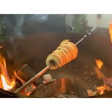 Moesta FeuerWalze - Buchenholzrolle für Baumstriezel 13,8mm, Spieß braun