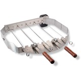 Moesta Turnado Set für 57cm / 60cm Grills, Spieß edelstahl, 7-teiliges Set, Batteriebetrieb